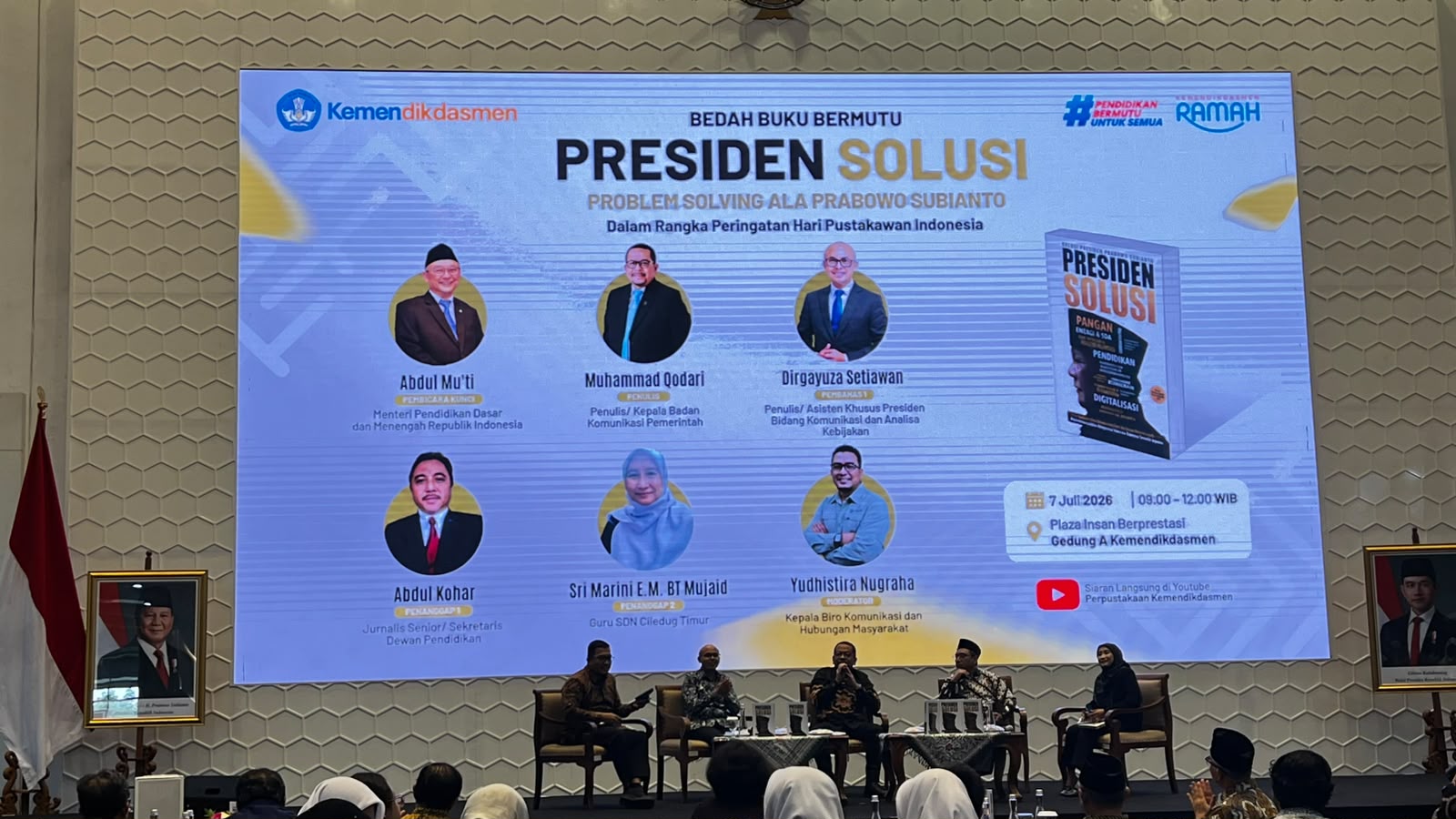 Bedah Buku Bermutu “Presiden Solusi:Problem Solving ala Prabowo Subianto”