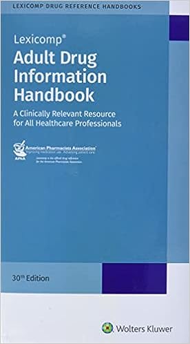 Adult Drug Information Handbook 30th Edition