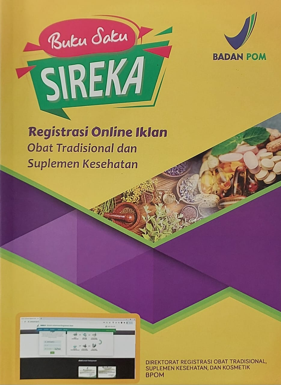 Buku Saku SIREKA: Registrasi Online Iklan Obat Tradisional dan Suplemen Kesehatan